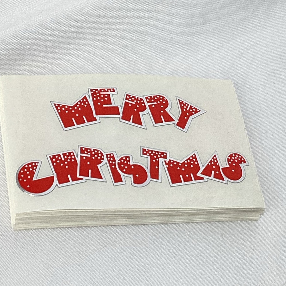 Vintage Mrs. Grossman’s Stickers by the Yard Lot 40 Merry Christmas Shiny 1992